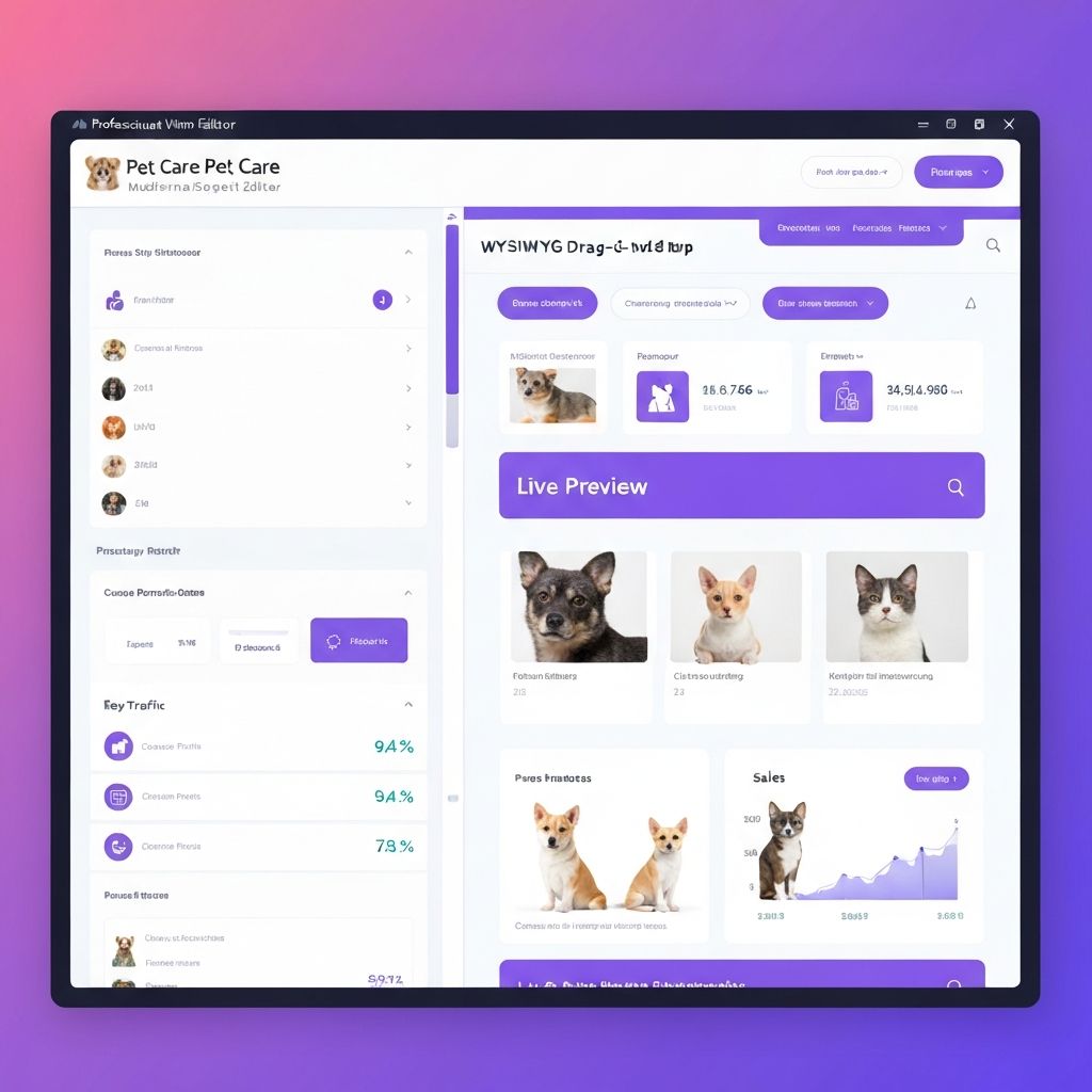 WYSIWYG Storefront Editor Interface